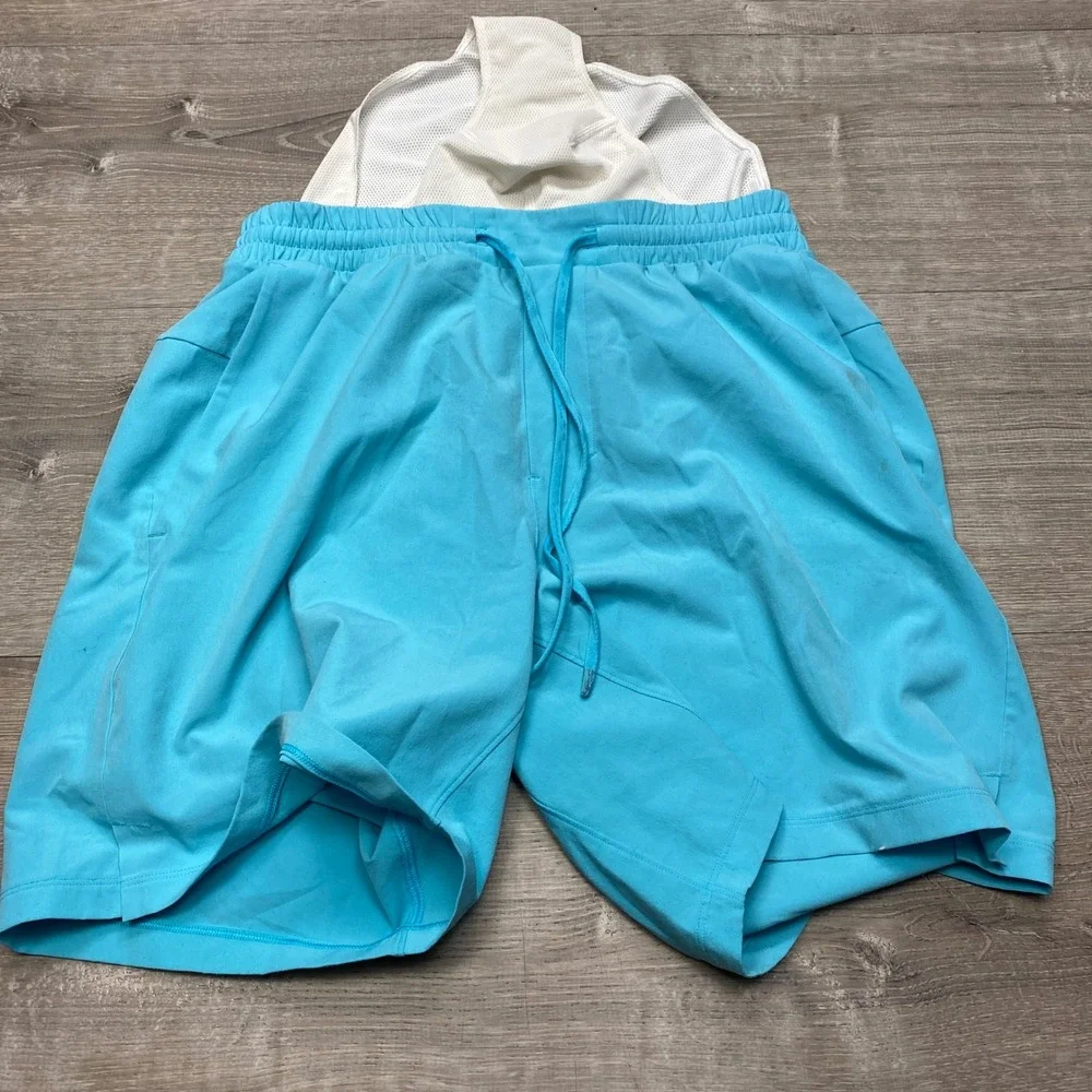 Lululemon Pace Breaker Shorts Mens M Blue Lined 7